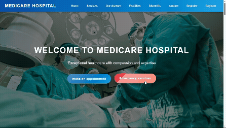 Hospital WebPage in German